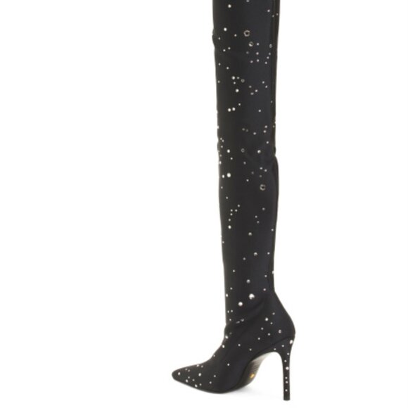 NWT STUART WEITZMAN Ultrastuart Cosmic 3.9" Crystal Embellished Knee Boots SIze8 - Picture 3 of 11